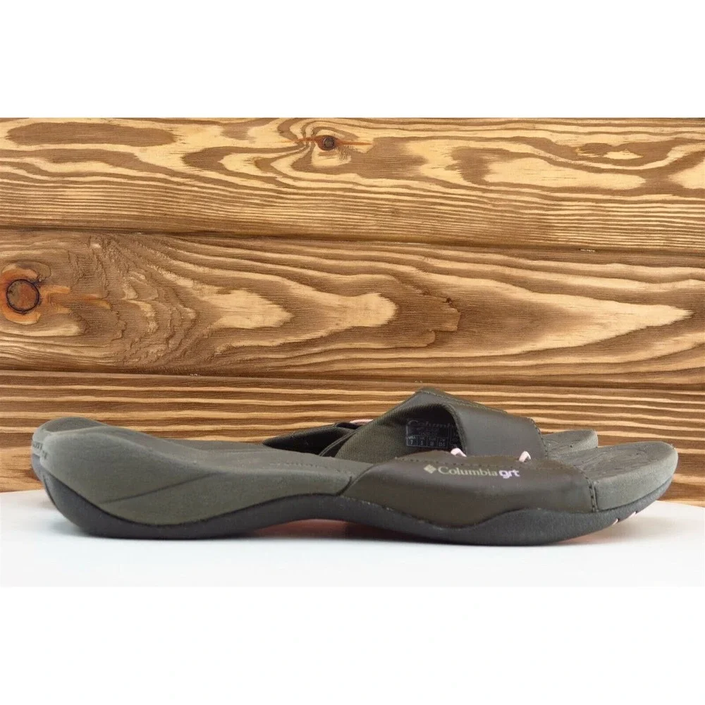 Columbia Sz‎ 7 M Brown Slide Synthetic Women Sandals